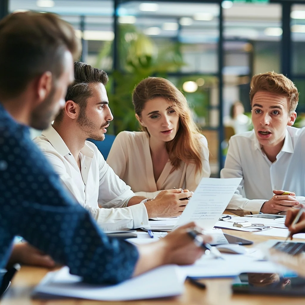 Zespół programistów pracujący z nowoczesnymi technologiami